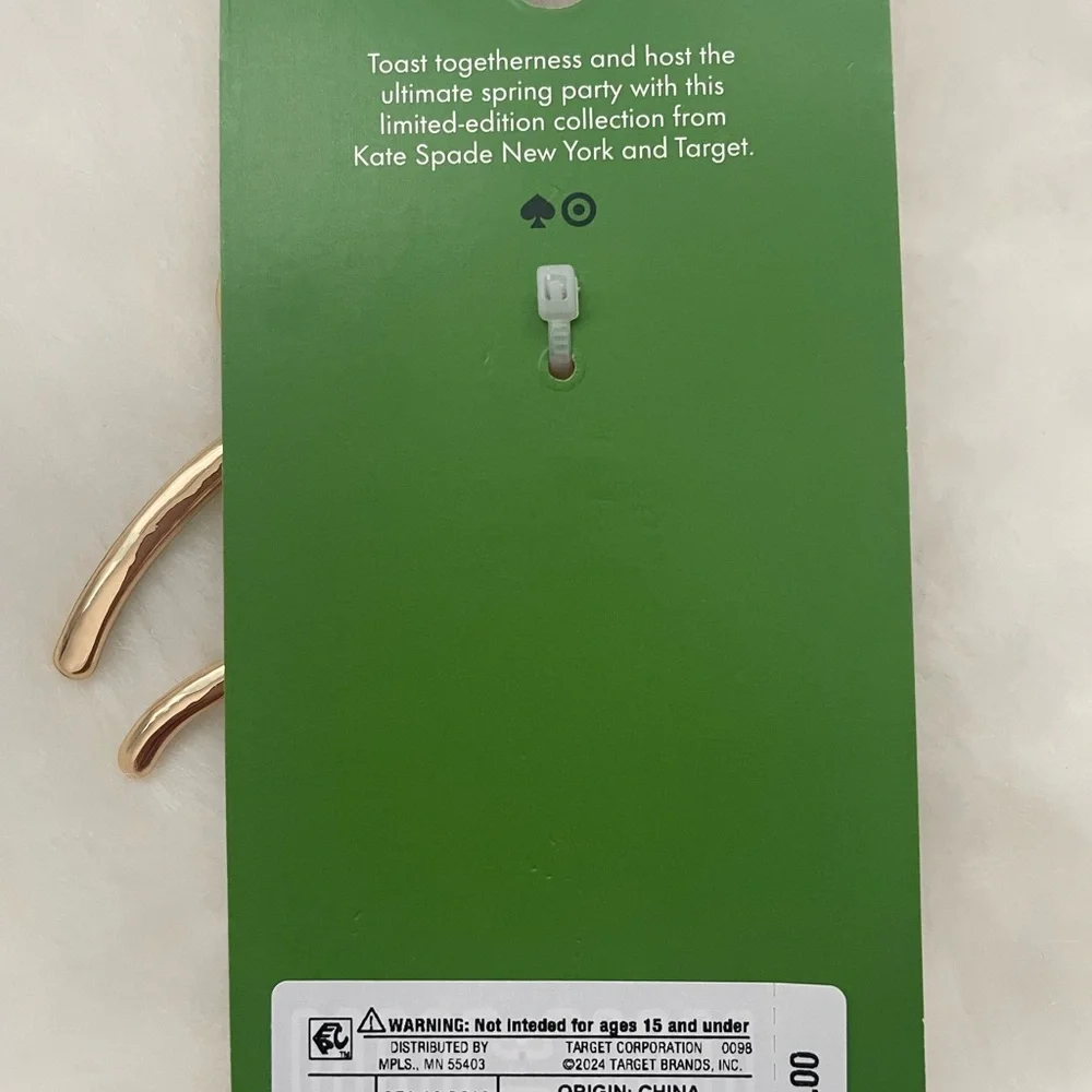 kate spade ♠️ new york x Target Green/Gold
Bow Bag Charm Keychain Accessory - Picture 7 of 7